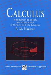 Cover of Calculus by R. M. Johnson