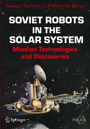 Front cover of Soviet robots in the solar system by Wesley T. Huntress