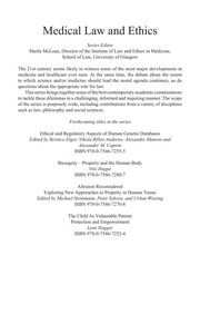 Front cover of The jurisdiction of medical law by Kenneth Veitch