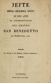 Cover of Jefte by Pietro Generali