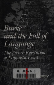 Front cover of Burke and the fall of language by Steven Blakemore
