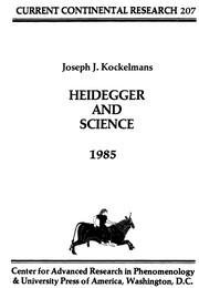 Cover of Heidegger and science by Joseph J. Kockelmans