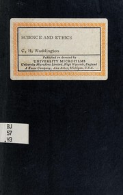 Front cover of Science and ethics by Conrad H. Waddington