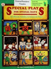 Front cover of Special plays for special days by Judy Truesdell Mecca