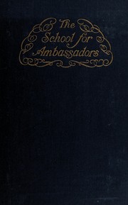 Front cover of The school for ambassadors by J. J. Jusserand