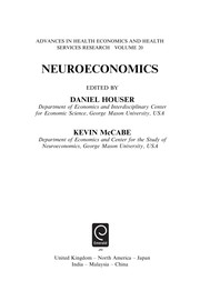 Cover of Neuroeconomics by Daniel Houser