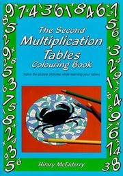 Front cover of The Second Multiplication Tables Colouring Book by Hilary McElderry