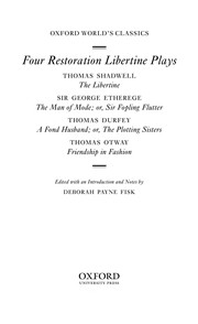 Front cover of Four Restoration libertine plays by Unknown