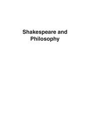 Front cover of Shakespeare and philosophy by Stanley Stewart