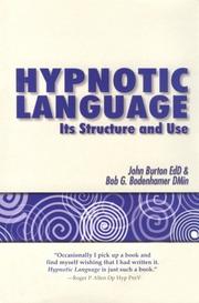 Cover of Hypnotic language by John J. Burton