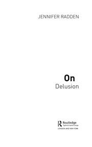 Cover of On delusion by Jennifer Radden
