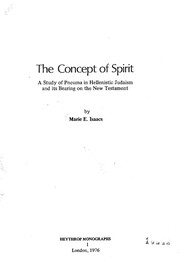 Front cover of The concept of spirit by Marie E. Isaacs