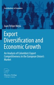 Front cover of Export diversification and economic growth by Juan Felipe Mejía