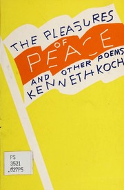 Front cover of The pleasures of peace by Kenneth Koch