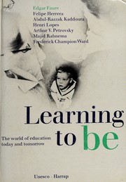 Cover of Learning to be by International Commission on the Development of Education.
