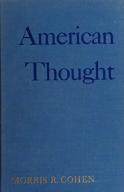 Cover of American thought by Morris Raphael Cohen
