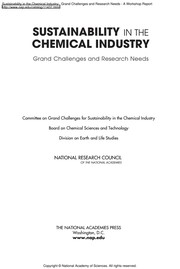 Front cover of Sustainability in the chemical industry by Unknown