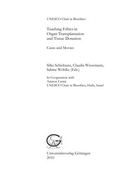 Front cover of Teaching ethics in organ transplantation and tissue donation by Silke Schicktanz