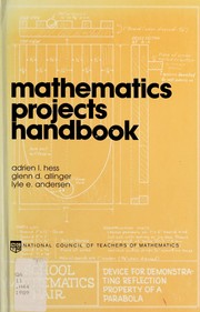 Cover of Mathematics projects handbook by Adrien L. Hess