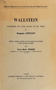 Cover of Wallstein by Benjamin Constant