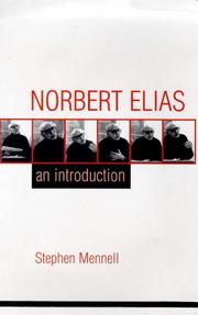 Cover of Norbert Elias by Stephen Mennell