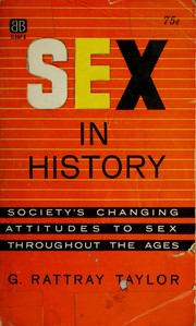 Cover of Sex in history by Taylor, Gordon Rattray.