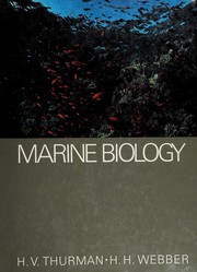 Front cover of Marine biology by Harold V. Thurman