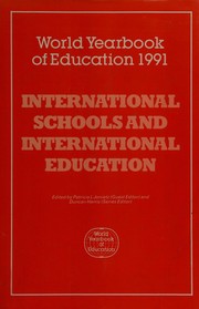Cover of World Yearbook of Education, 1989 by Duncan Harris