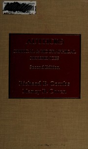 Cover of Authors by Combs Richard E.