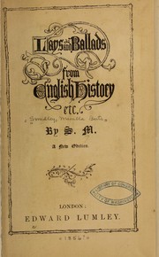 Front cover of Lays and ballads from English history, etc by Menella Bute Smedley