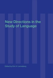 Cover of New directions in the study of language by Eric H. Lenneberg