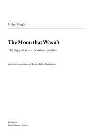 Cover of The moon that wasn't by Helge Kragh