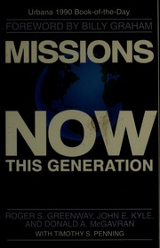 Front cover of Missions now by Roger S. Greenway