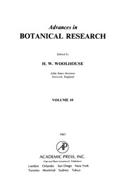 Cover of Advances in Botanical Research (Vol 10) by Harold Woolhouse
