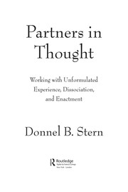 Cover of Partners in thought by Donnel B. Stern