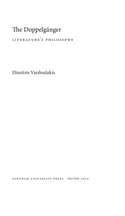 Cover of The Doppelgänger by Dimitris Vardoulakis