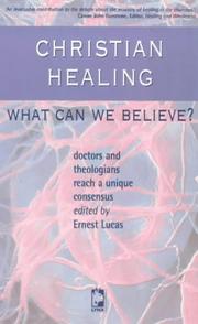 Cover of Christian Healing by Ernest Lucas