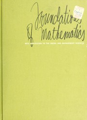 Front cover of Foundations of mathematics by Grace A. Bush