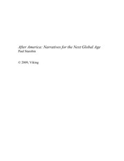 Front cover of After America: life after the American century by Paul Starobin