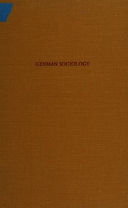 Front cover of Sociologie allemande contemporaine by Raymond Aron