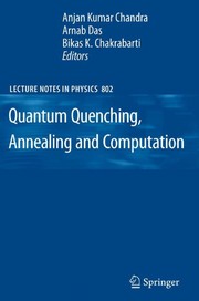 Cover of Quantum quenching, annealing and computation by A. K. Chandra