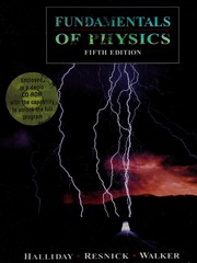 Front cover of Fundamentals of Physics 5e - V 1 Chapters 1-21 Complete Solutions Manual by David Halliday
