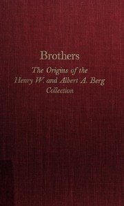 Front cover of Brothers by Lola L. Szladits