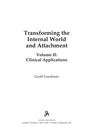 Cover of Transforming the internal world and attachment by Geoff Goodman