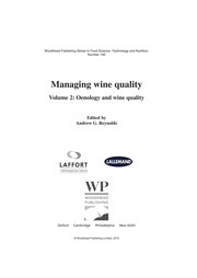 Cover of Managing wine quality by A. G. Reynolds