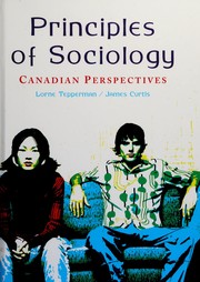 Front cover of Principles of sociology by Lorne Tepperman