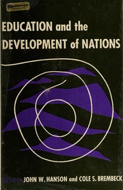 Cover of Education and the development of nations by John Wagner Hanson