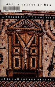 Cover of God in search of man by Abraham Joshua Heschel