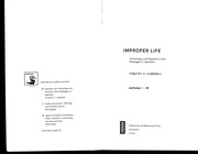 Cover of Improper life by Timothy C. Campbell