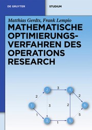Front cover of Mathematische Optimierungsverfahren des Operations Research by Matthias Gerdts